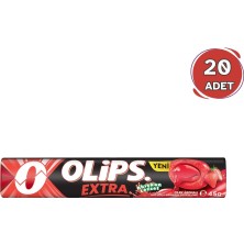 Olips Extra Çilek Aromalı Şeker 45 gr - 20 Adet