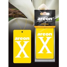 Areon Sarı x Vanilla Asma Araç Kokusu Vanilya Kokusuyla Güvenli Kullanım 1 Adet