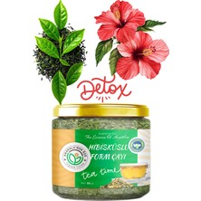 Tab Organik 🌿 Hibiskuslu Detox Form Çayı (Granül – Cam Şişe)