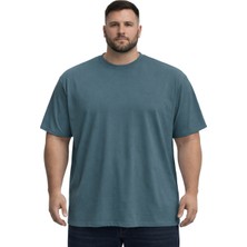 Battal Moda Battalmoda Erkek Büyük Beden Nefti Basic Kısa Kollu Tişört 3xl-4xl-5xl-6xl-7xl-8xl