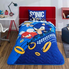Taç Lisanslı Sonic Tek Kişilik Yatak Örtüsü Seti