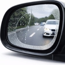 Ventoze Araç Ayna Yağmur Kaydırıcı Film Buğu Önleyici Nano Cam Film Dikiz Aynası Su Itici Film 2’li Set