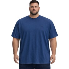 Battal Moda Battalmoda Erkek Büyük Beden Marin Basic Kısa Kollu Tişört 3xl-4xl-5xl-6xl-7xl-8xl