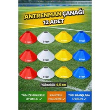 Liggo 12li Antrenman Çanağı Seti 4 Renk İdman Çanağı Antrenman Eğitim Çanak