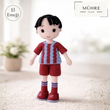 Mühre El Emeği Trabzonspor Taraftar Bebek Hediyelik %100 Pamuklu Organik Amigurumi Örgü