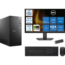 Dell Tower ECT1250 Intel Core I5 14400 128GB Ddr5 1tb SSD 4GB/GT1030 23.8" Mon WIN11PRO Kurumsal Masaüstü Bilgisayar 1030ECT125014M23P30 + Zettausb