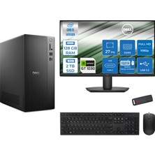 Dell Tower ECT1250 Intel Core I5 14400 128GB Ddr5 2tb SSD 4GB/GT1030 27" Mon WIN11HOME Kurumsal Masaüstü Bilgisayar 1030ECT125014M27H28 + Zettausb