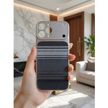 KumOziShop iPhone 13 Promax Uyumlu Magsafe Özellikli Kamera Korumalı Fiber Desenli Premium Kılıf