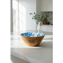 EW's Kitchenware Mango Agacı Sunum Servis Kasesi & Dekoratif Kase 25 cm Desenli-1