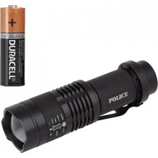Marsilyan Cree Q5 LED Zoomlu  Pilli Mini Feneri 14500 Pil Ile Çalışma Özelliği