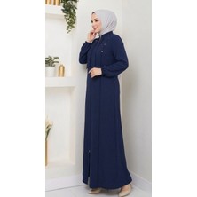 Mihrimah Kadın Büyük Beden Petek Kumaş Hakim Yaka Ferace