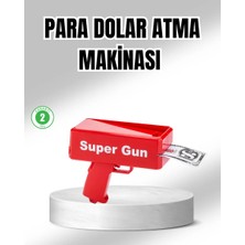 MiraLive Super Money Gun Para Saçma Tabancası Yüksek Atış Güçlü Kırmızı Model