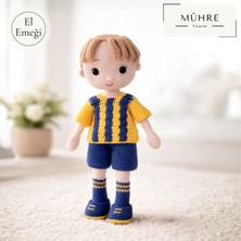 Mühre El Emeği Fenerbahçe Taraftar Yavru Kanarya Bebek Hediyelik %100 Pamuklu Organik Amigurumi Örgü