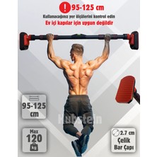 Hubstein Yeni Nesil 92-120CM Koridor Barfiksi Barfix Aleti Çubuğu Çekme Barı Demiri Bar