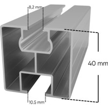 Fixus H40 Sigma Profil Solar (Güneş) Paneli Montaj Rayı 1.20M