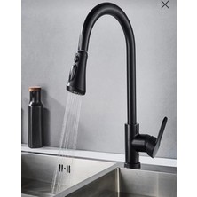 ESHOME Flora Floke Bataryası Sipiralli Siyah Eviye Bataryası