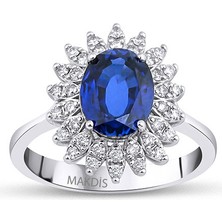 Makdis Pırlanta 2.95 Karat Safir Pırlanta Yüzük