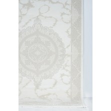 Estiva Home Krem Beyaz Premium Bambu Halı – Antialerjik, Kaymaz Tabanlı Modern Salon Halısı (4m² / 6m²)