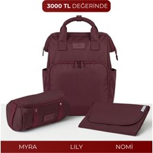 Lucina Lily Bebek Bakım Seti: Lily Anne Bebek Termal Bakım Çantası & Myra Organizer & Nomi Alt Açma Pedi