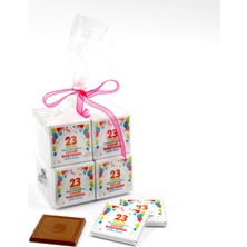 Hacı Şerif 23 Nisan Çocuk Bayramı Hediyesi (50 Adet Madlen Çikolata) Asetat Kutu