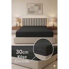Miabella Home %100 Pamuk Armürlü Çift Kişilik Lastikli Çarşaf Fitted Yumuşak Dokulu Tek Kişilik Lastikli Çarşaf