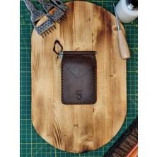 Balthazar Workshop Vordt El Yapımı Para Klipsli Vejetal Crazy Hakiki Deri Kartlık Cüzdan