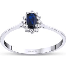Makdis Pırlanta 0.40 Karat Safir Pırlanta Yüzük