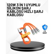 MiraLive 3’ü 1 Arada Kablo – 120W Hızlı Şarj ve Veri Aktarımı Özellikli