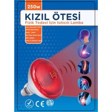 Senka 250W Kızılötesi (Infrared) Isıtıcılı Fizik Tedavi Lambası (Kırmızı Işık) E27 (Kalın Duy)