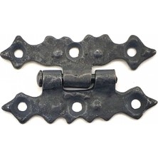 Pileli Store Pilelistore Antika Tarz Dekoratif Pirinç Yıldız Menteşe - 63X36 Mm, Oksit