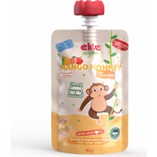 Elite Naturel Mango Monkey Organik Karışık Meyve Püresi 110 G