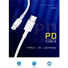 İlk El Grup Ieg™   DC13 1m 20W Type-C To Lightning Kablo iphone Uyumlu