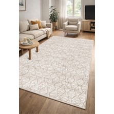 Lioara Home Modern Desen Dijital Baskılı Halı – Modern, Kaymaz Taban, Leke Tutmaz, Salon & Oturma Odası Için