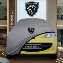 ULTRASHOP Peugeot 107 (2005-2014) Gri Kumaş Oto Branda Araca Özel Penye Araba Brandası Araç Örtüsü