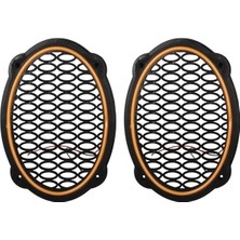 Poke PK-5052 Oval Hoparlör Kapağı Turuncu LED Sabit (2'li Paket)
