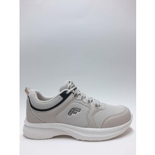 Forza Günlük Bej Rengi Rahat Yumuşak Bağcıklı Hafif Triko Yürüyüş Erkek Spor Ayakkabı C-86262653FRZA