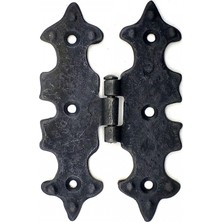 Pileli Store Pilelistore Antika Tarz Dekoratif Pirinç Lale Menteşe - 104X77 Mm, Oksit