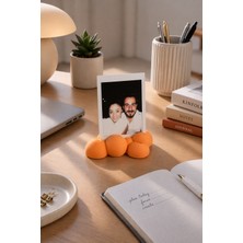 Bit Byte Brick Cloud Polaroid Fotoğraf Standı - Instax Masaüstü Fotoğraf Tutucu - Kayısı