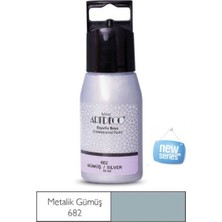 Artdeco Gümüş Metalik Boyutlu Boncuk Boya 60ML Yeni Seri