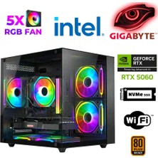 Xaser Air X10 I5 14400F 16GB Ddr5 Ram 512GB M.2 Nvme SSD 8gb RTX5060 Masaüstü Oyuncu Bilgisayarı