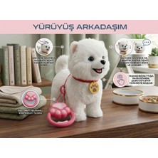 Farbu Oyuncak Sevimli Tasmalı Yürüyüş Arkadaşım: Interaktif Şarkı Söyleyen Sesli Hareket Eden Oyuncak Peluş Köpek