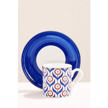 Paşabahçe Nazar Çiçeği Porselen Espresso Fincanı - 1 Adet