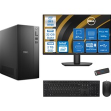 Dell Tower ECT1250 Intel Core I5 14400 32GB Ddr5 2tb SSD UHD Graphics 730 27" Mon WIN11PRO Kurumsal Masaüstü Bilgisayar ECT125014M27P11 + Zettausb