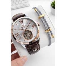 Reward Italyan Bileklik Hediyeli Deri Kordon Otomatik Mekanizma 5 Atm Erkek Kol Saati W.148117.F3