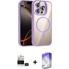 İlk El Grup Ieg™ iPhone 14 Pro Max Kılıf Yadigar Asil Koleksiyonu - Siyah Bilvis 5in1 3D Magic Cam Ekran Koruyucu + Derin Mor Bilvis Titan Kamera Lens