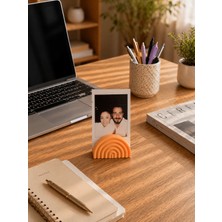 Bit Byte Brick Rainbow Polaroid Fotoğraf Standı - Instax Masaüstü Fotoğraf Tutucu - Kayısı