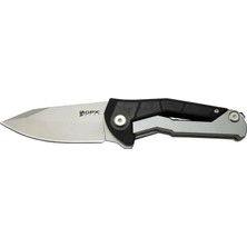 Epilons Dpxgear Sugga 915B Bk Siyah Ampampamp Beyaz Kamp / Outdoor Çakı 17,5cm - Yarı Otomatik, Kemerlikli, Kutulu