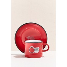 Paşabahçe Hisli Şeyler Nar Espresso Fincanı - 1 Adet