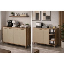 Alpino Mobilya Alpino Capital Ofis Dolabı (Dore) - 195 x 50 x 90