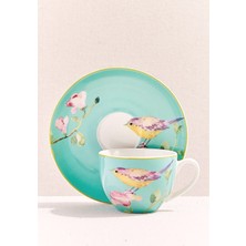 Paşabahçe Aşiyan Porselen Espresso Fincanı Mavi - 1 Adet